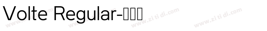 Volte Regular字体转换